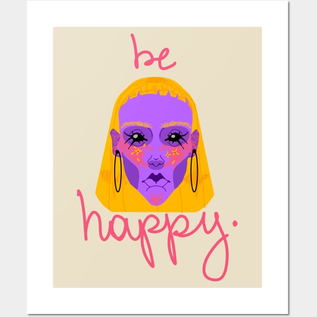 be Happy Wall Art by ~WitchNuraXOXO~